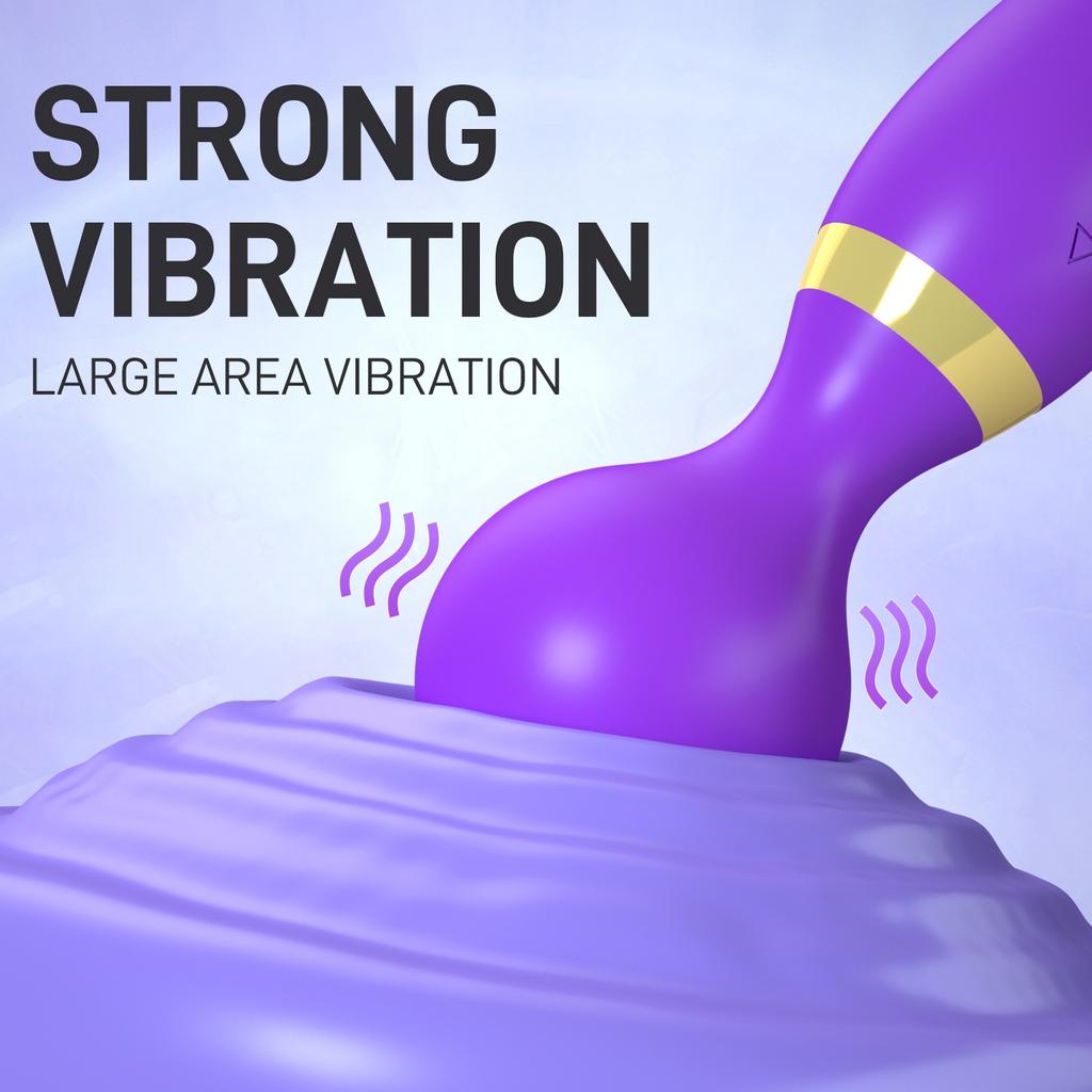 Magic Wand 20 Speeds Powerful Dildos Vibrator Dual Motor Large G-Spot AV Massager Clitoris Stimulator for Female Adults Sex Toys