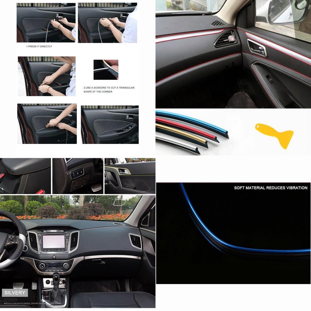 Premium Quality 5m Car Decorative Styling Moulding Filler Strip For Elegant Interiors And Exteriors