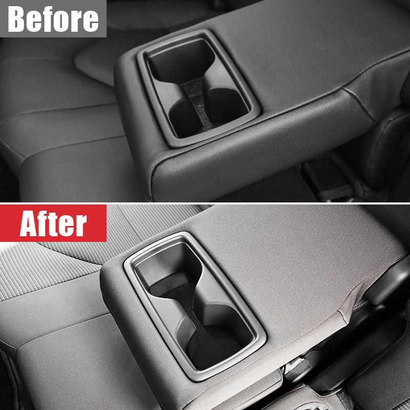 Pentru Toyota Highlander XU70 Kluger 2020 2024 2024 2024 Inox Auto Rândul Din Spate Suport Pahar Apă Covoraș Pad Decorație Accesorii