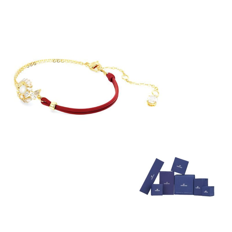 Swarovski SNAKE Bracelets Women`s Gold/Red 5714850