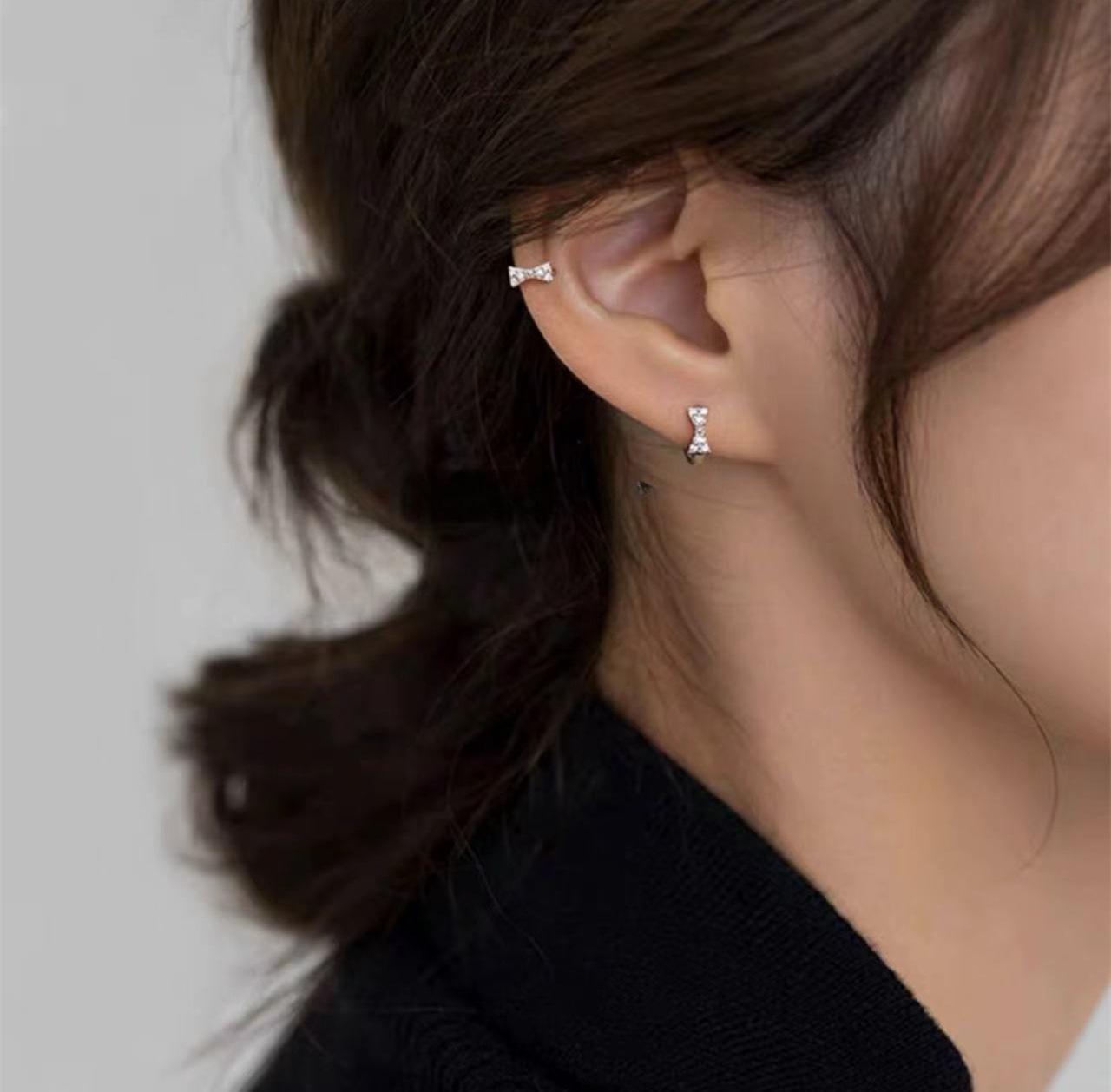 Female Summer Bow Niche Earrings large