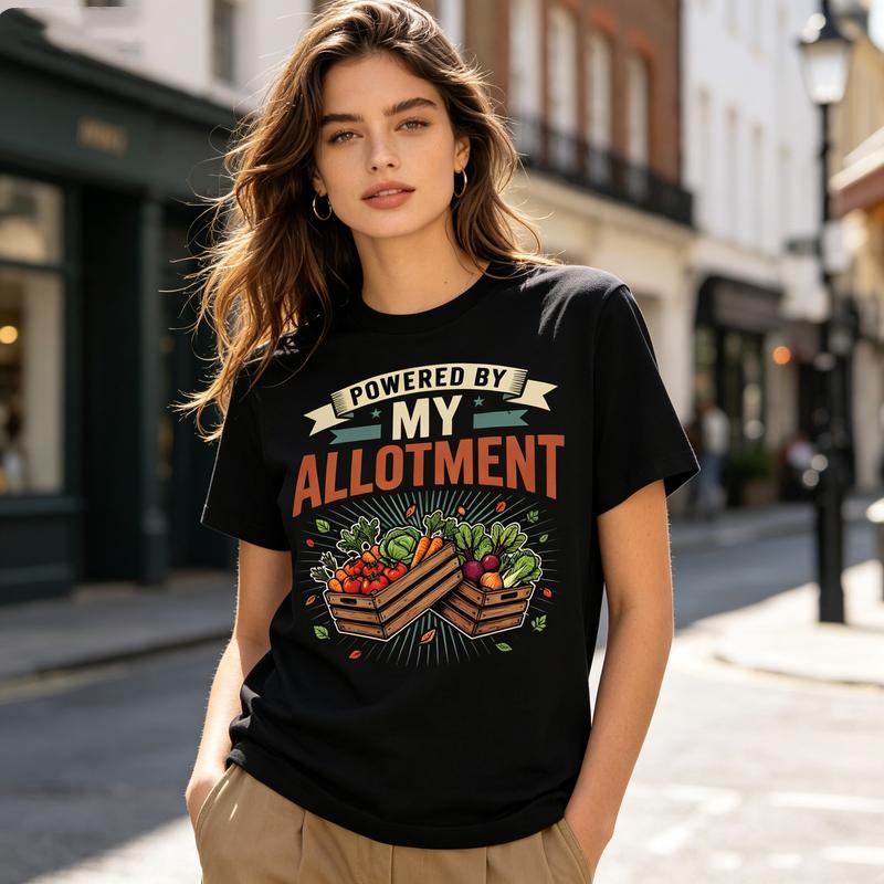 Powered By My AllotUnisext Graphic T Shirt Cute Vegetable Print Unisex Cotton Crew Neck Short Sleeve Daily Casual Street Tops
