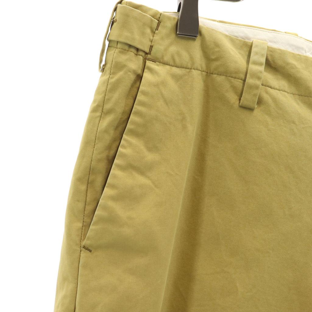 YAECA WRITE made in Japan Cinchback Slacks pants M mustard Men's Used