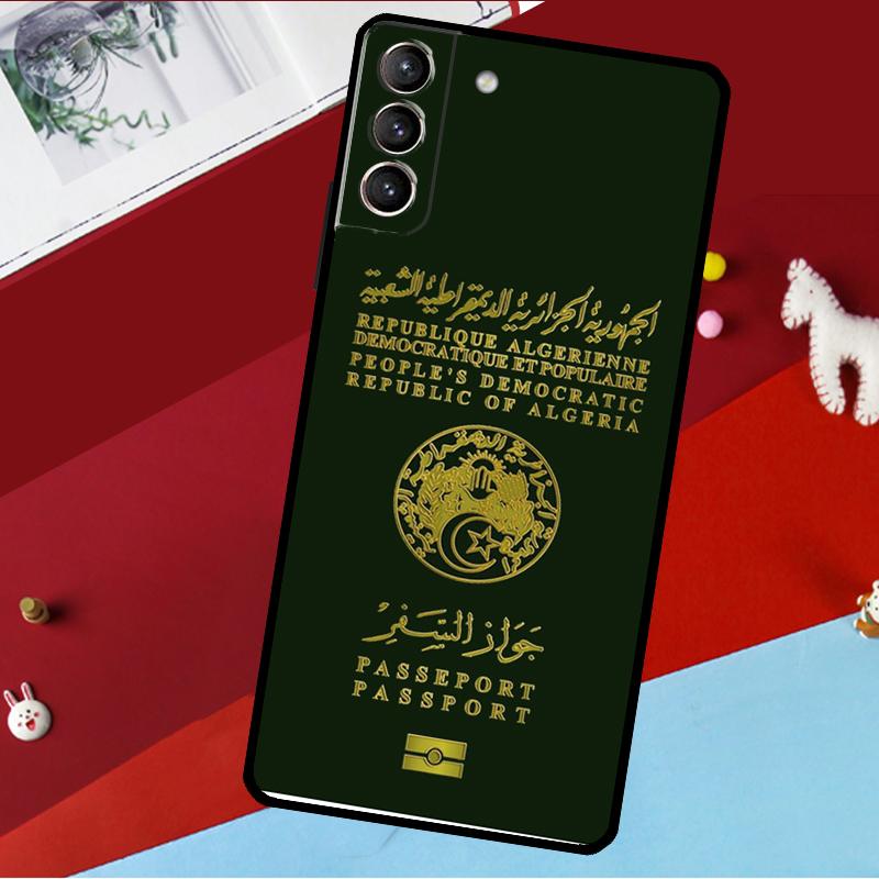 Algerian Passport Funda For Samsung Galaxy S26 S25 S24 S21 S22 S20 Ultra S9 S10 Plus S23 FE S25 FE Phone Case
