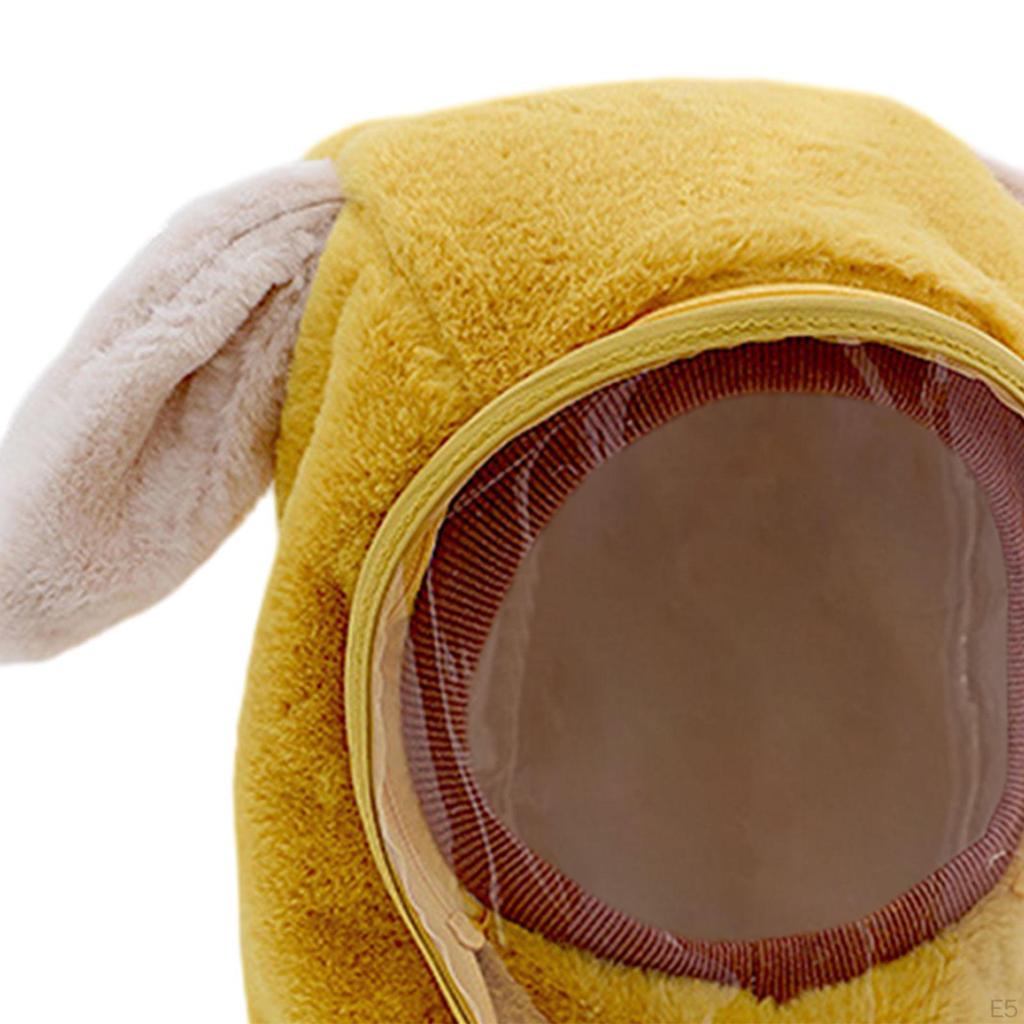 Gorro de invierno con diseño de orejas de animal y mascarilla para aventuras al aire libre