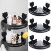 Plastic Corner Storage Shelf Punch Free Wall Shower Shampoo Rack  Kitchen