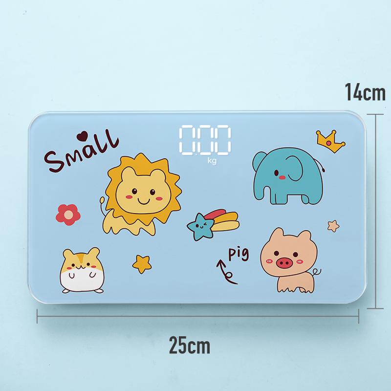 Portable Mini Cartoon Bathroom Scale Electronic Weight Scales Bascula Lcd Digital Scale Body Weight Smart Balance Boarding Scale