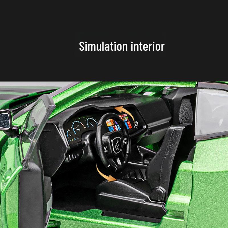 Jiaye 1:22 Dodge Hellcat Demon Eye Alloy Car Model with Sound, Light, and Pull-Back Four-Wheel Shock Absorbers