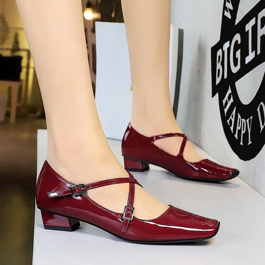 

8292-2 одиночные туфли (этот стиль распродан и не будет пополнен) 34 бордовый