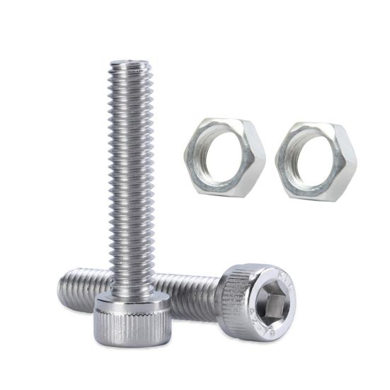 380 stk M3 sekskantet hodehette Skruer Bolter Muttere Rustfritt stål sortimentsett for maskiner