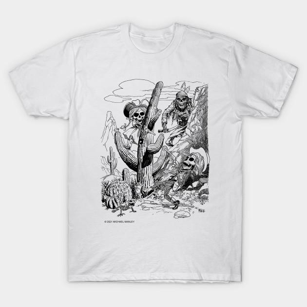 Men Black Print T-shirt Bang! Bang! You Re Dead! No-Cut Transfer Paper Print Cotton Tshirt 4XL