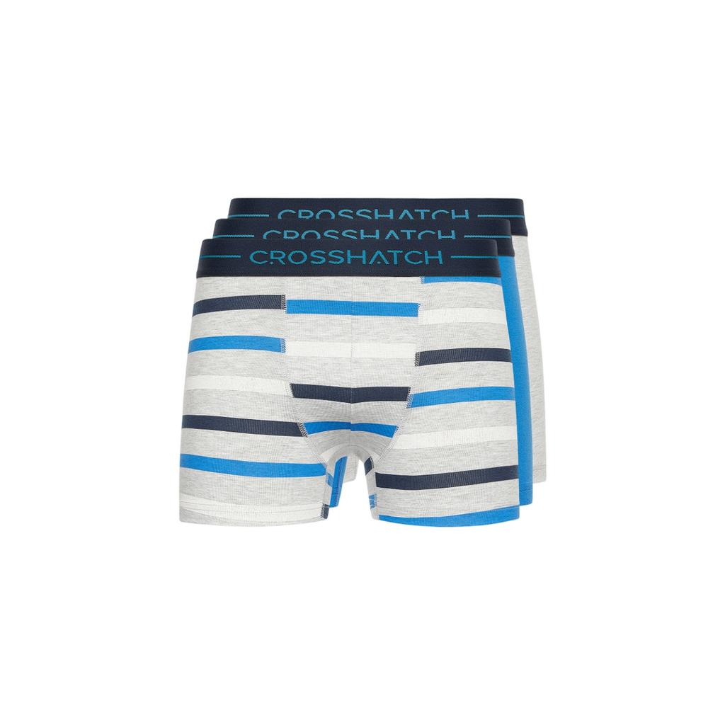 Crosshatch Herren-Boxershorts „Warbler“. (Packung mit 3)