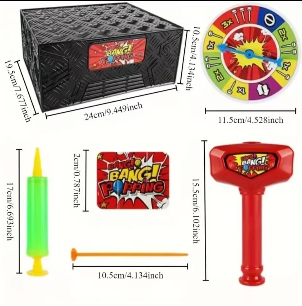 Educational Toy Bursting Balloon Board Game Toy Balloon Adventure Game