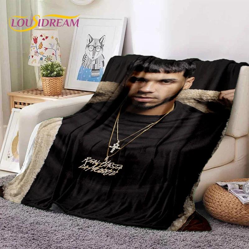 Free Anuel AA Rapper Hip Hop Singer Soft Flannel Blanket for Beds Bedroom Sofa Picnic,Throw Blanket for Outdoor Leisure Nap Gift
