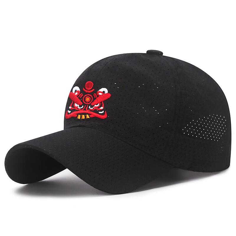 Вышитая бейсболка с львиным танцем ZHENYUEQI Adjustable