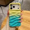 iPhone 16 Pro Max/17 Gradient 3D Pleated Texture Case