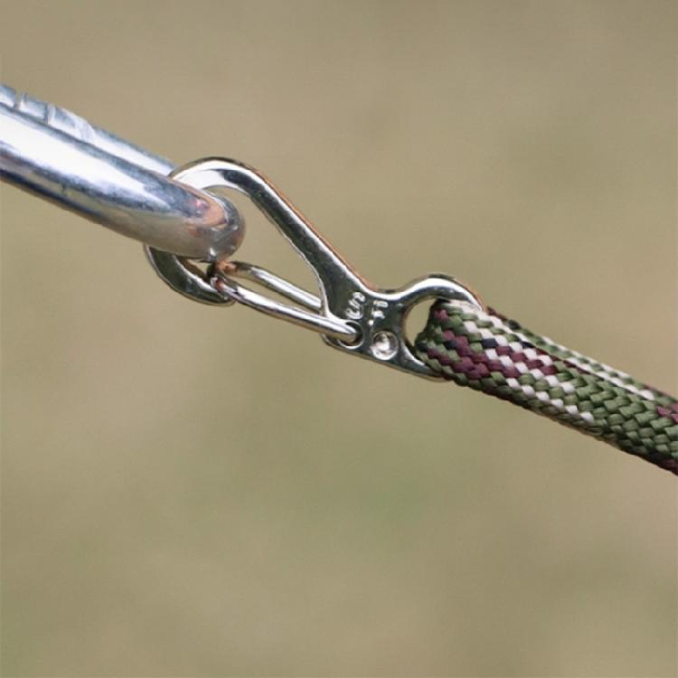 10Pcs Aluminum Alloys Keychain Carabiner Clasp Spring Snap Keyring Hook Backpacks Attachments Hook Hiking Accessory