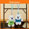 West White Highland Terrier Keychain Toy Cartoon Keyring Gift Decoration Animal