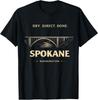 Spokane Washington Dry Direct Done Bridge Graphic Design T-Shirt
