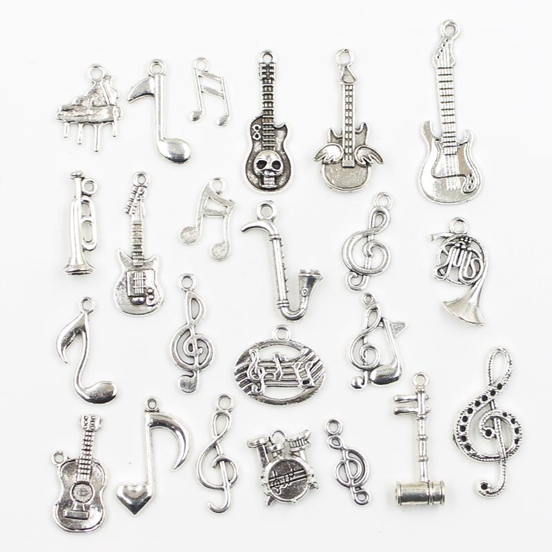 30Pcs Charms Sun Moon Horse Crown Leaf Fish Clover Antique Bronze Silver Color Mixed Pendants Diy Making Findingstibetan Jewelry