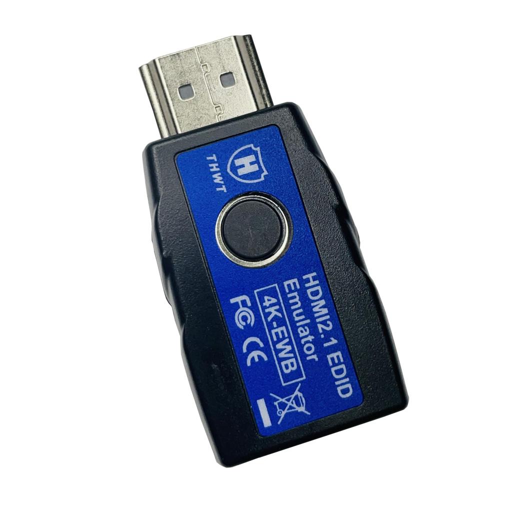 THWT HDMI 4K EDID Emulator supports SCDC and EDID copying and HDCP preset EDID for and Black 2.1 (Model 4K-EWB), emulation, pass-through (not