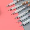 Back to school 10pcs 0.5mm Cartoon characters shape Retractable Neutral pen, Quick-drying student Black stationery water-based pen, Office writing