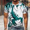 Summer Panther Print T-shirt Men's Women's Animal Pattern Short Sleeve Casual Street Men's Tops O-Neck Quick Drying T-shirts