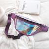 Waist Packs Transparent Waist Bag Laser Fanny Pack Woman Waist Packss Men Bag Shoulder Backpack