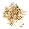 100PCS Quick Disconnect Connectors Non Insulated Solderless Adapters 10 Stud 1/4 Inch Male Spade