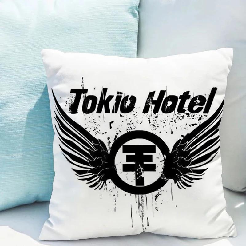 

Tokio Hotel Pillowcases 40x40 Cushions Double-sided Printing 45x45 Covers Ornamental Pillows for Living Room Bedroom Bed Cushion 12x12Inch