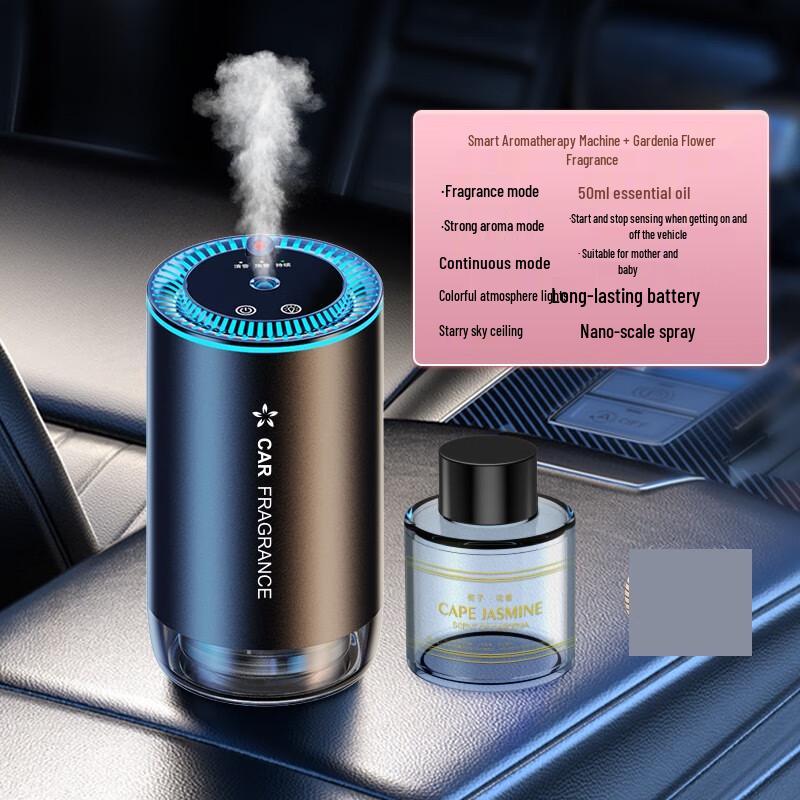 Smart Spray Car Aromatherapy Diffuser with Starry Sky Projector CN plug (adapter included)