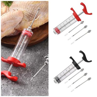 Kitchen Seasoning Syringe Turkey Needle Marinade Syringe Barbecue Syringe Baking Tool Injection Needle