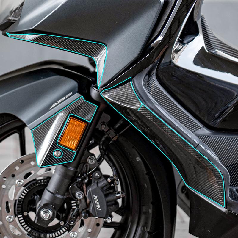 Used For Honda Forza 350 Carbon Fiber Scratch-Resistant Stickers Body Decorative Protection Motorcycle Accessories