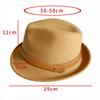 Fashion Felt Top Hat for Women British Retro Versatile Men Solid Color Felt Hat