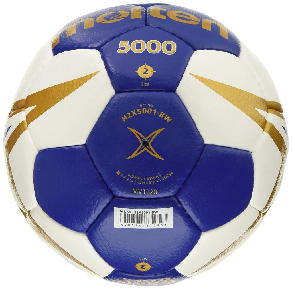 Molten Nueva X5000 Size Blue X Handball, 2, White, H2X5001-BW