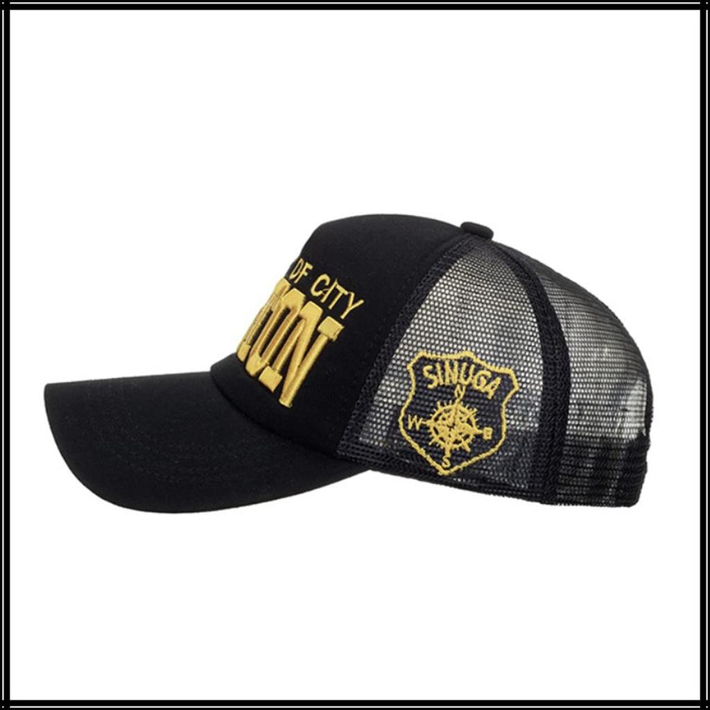 Mesh English CA697 [White Fang] Cap, Letters, Logo, Hat, Running, Outdoor, Women, Men, (White)