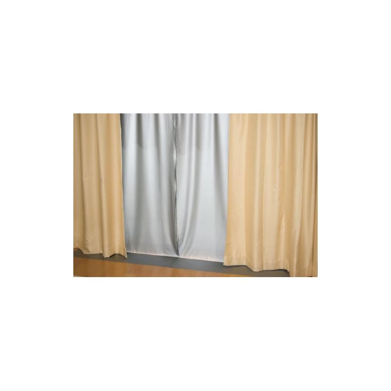 Meiwa Gravure MEIWA Insulating Curtain Liner (Blackout Type) 100 x 140 cm, Set of 2, Gray