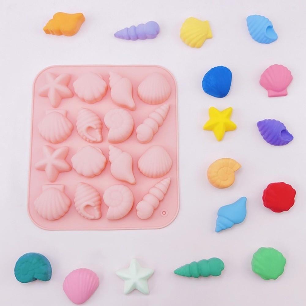 Conch 3D Shell Mold Starfish Shape Marine Animal Mold Jelly Making Mold Ice Cube Tray DIY Baking