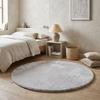 Rug - THE DECO FACTORY - SIBERIE - Round 120x120 Cm - Extra-soft Polyester - Light Grey
