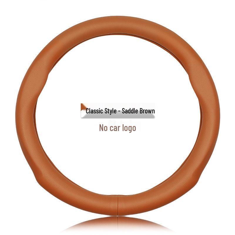 Genuine Leather Luxgen Steering Wheel Cover - Universal Fit for U6, Big 7, S5, U5, 7MPV, Na 5, Rui 3 Models