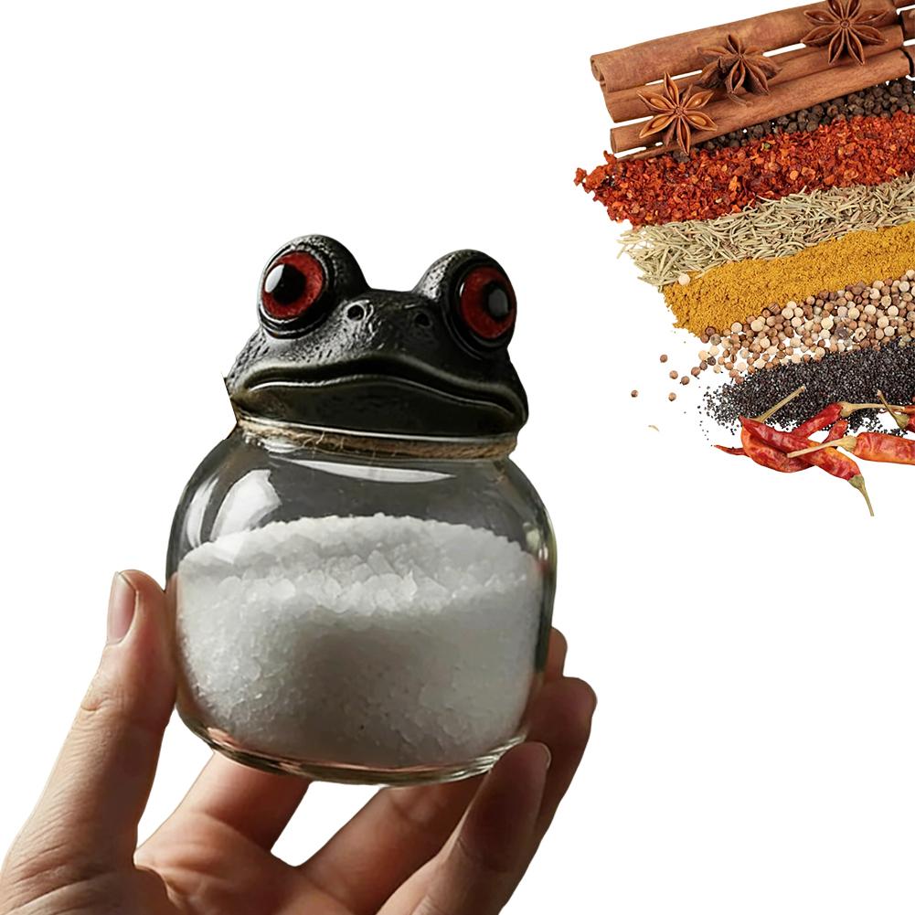 

Pcs Handcrafted Witchy Frog Apothecary Spice Jar With Lid Kitchen Food Storage Container Kitchen Decor Jars Gadgets Home