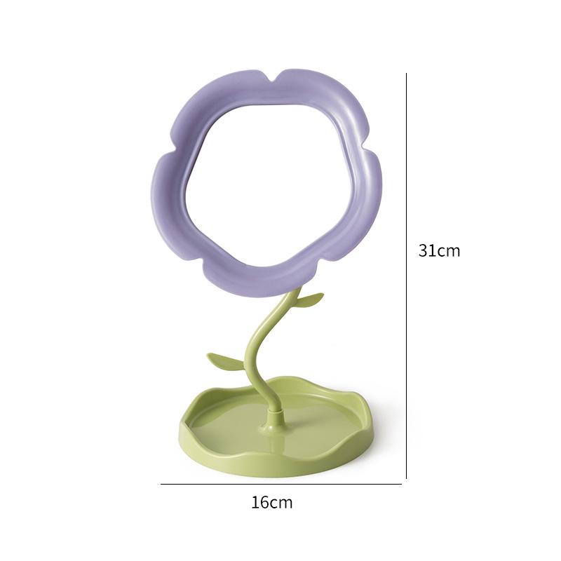 

Зеркало для макияжа в виде цветка солнца с местом для хранения ювелирных изделий, съемные декоративные зеркала для украшения дома