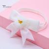 Pet Neck Strap Bow-knot Collar Adjustable Non-Fading Friendly to Skin Vibrant Color Wear Resistant Dress Kitten Up Polyester New Year Christmas Photo