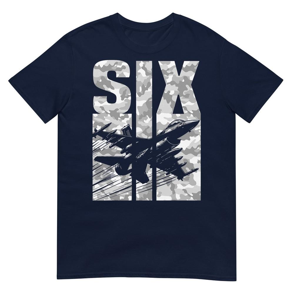 Military Fighter Jet Camo Six Year Old Boys 6th Birthday TShirt S