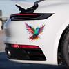 Dopamine Colorful Hummingbird Car Decals Body Auto Rear Triangle Window Trunk Bumper  Decals Creative Ornament