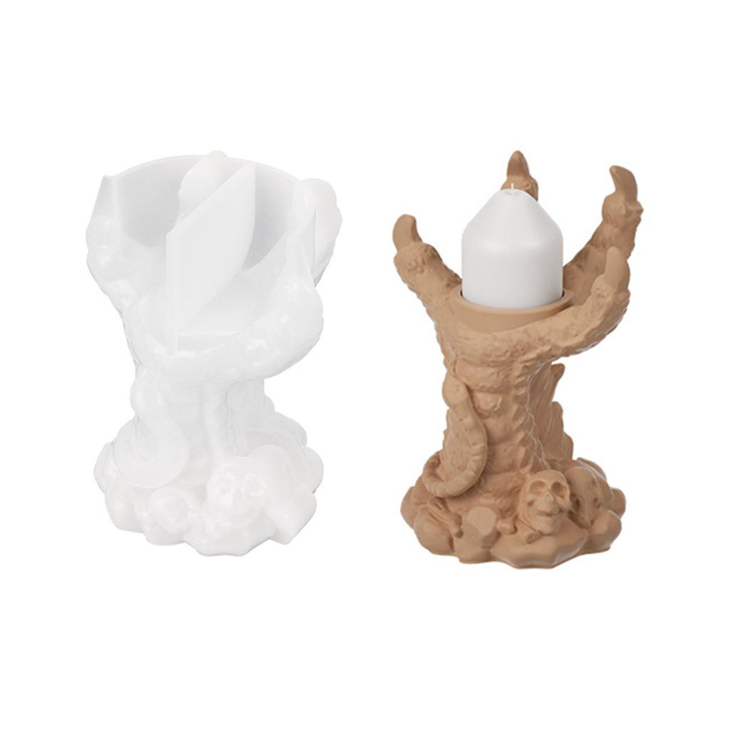 Beautiful Resin Candle Holders Silicone Mold  Silicone Mold for Talon Candlesticks Decorative Candle Holder Moulds