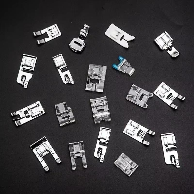 32Pcs/Set Presser Feet For Sewing Machines DIY Tools Sewing Accessories Presser Foot Cording Braiding Grooves Pintuck Foot Kit