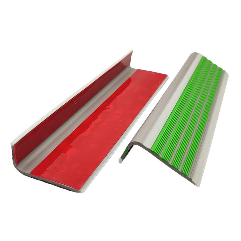 PVC Stair Treads Reflective Stair Edge Protector Staircases Anti Slip Strips  Indoor Outdoor