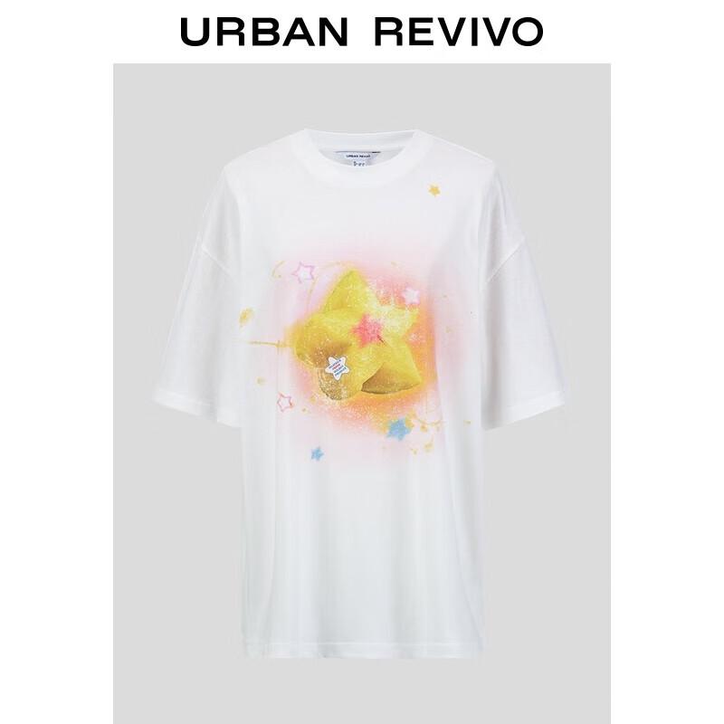 UR2025 Women s Autumn Fruit Print Short Sleeve T-Shirt S