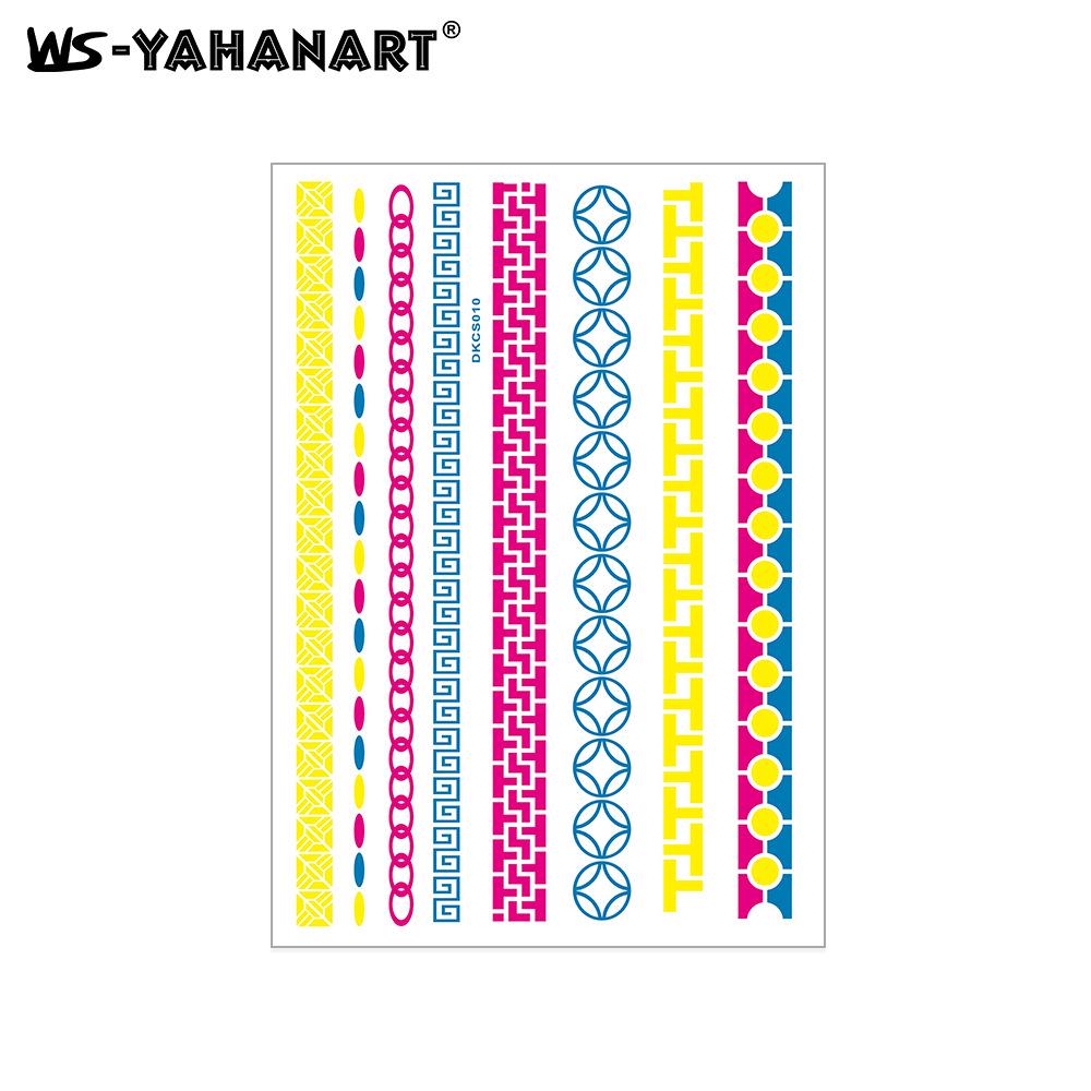 Creative Fluorescent Waterproof Full Arm and Face Tattoo Sticker